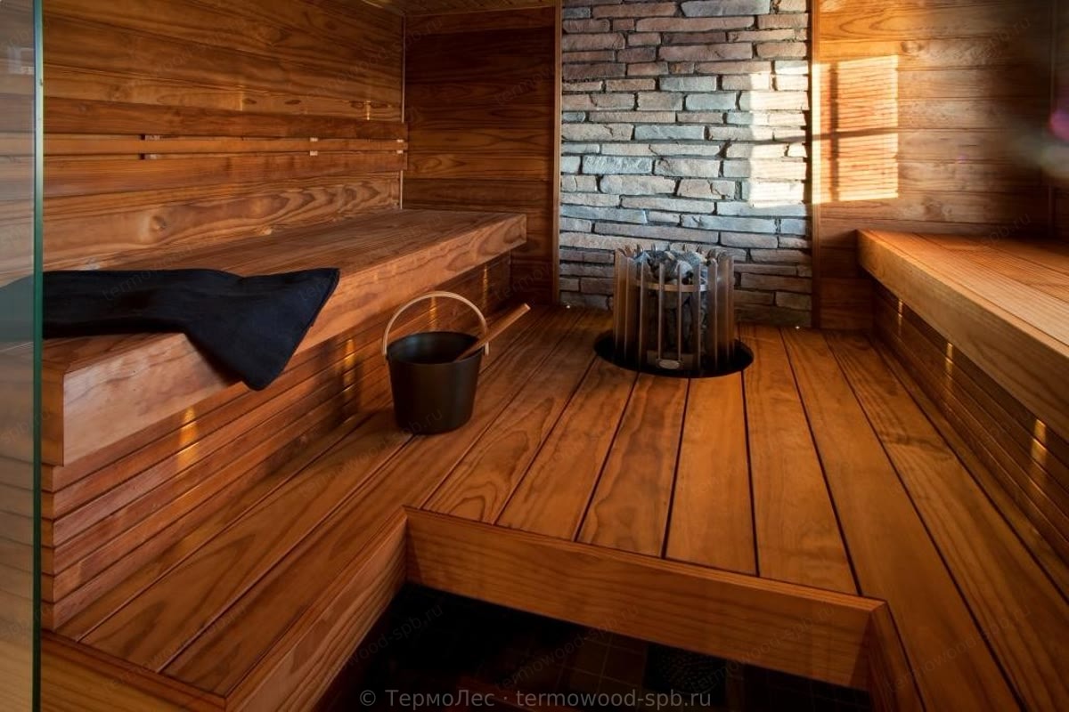 Полок из термоосины/ольхи 27×140 мм (500–1400 мм)