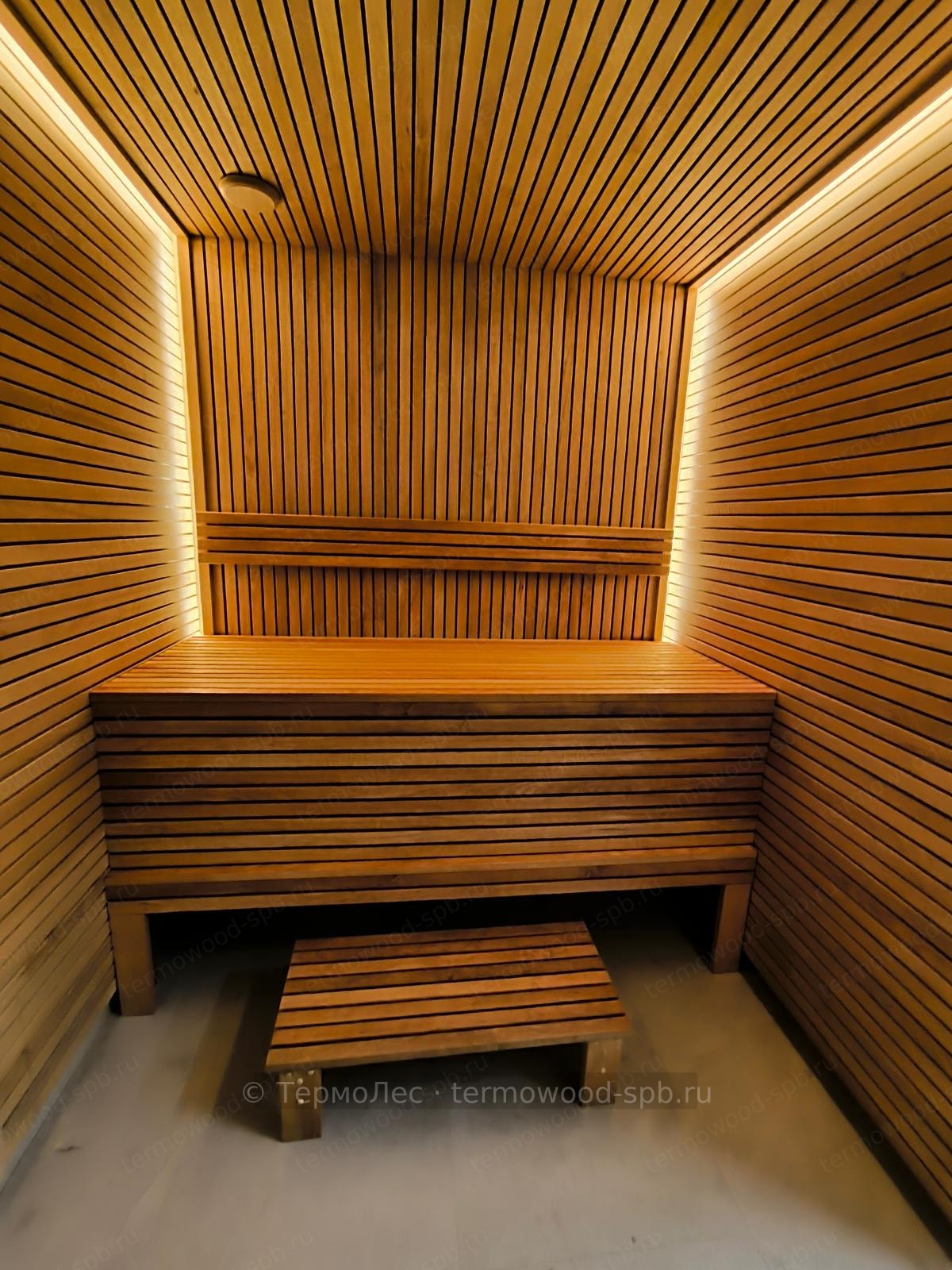 Полок из термоосины/ольхи 27×50 мм (500–3000 мм)