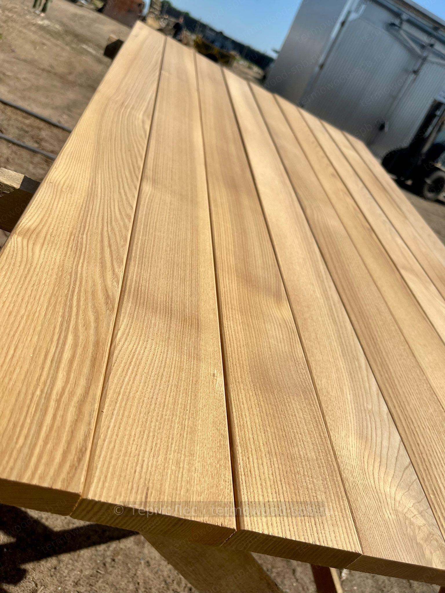 Террасная доска из термоясеня