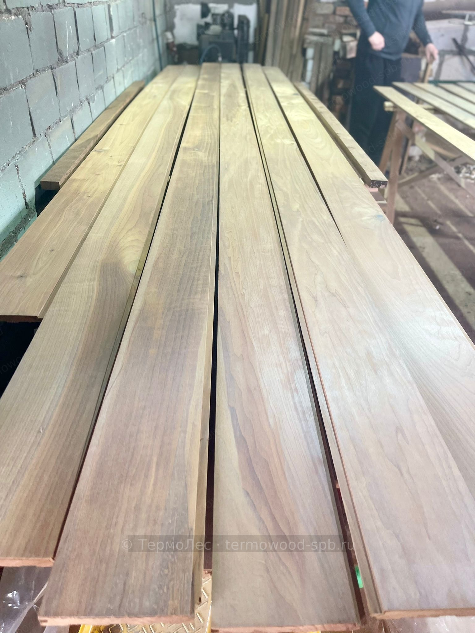 Вагонка STS из термоосины/ольхи, 135 мм