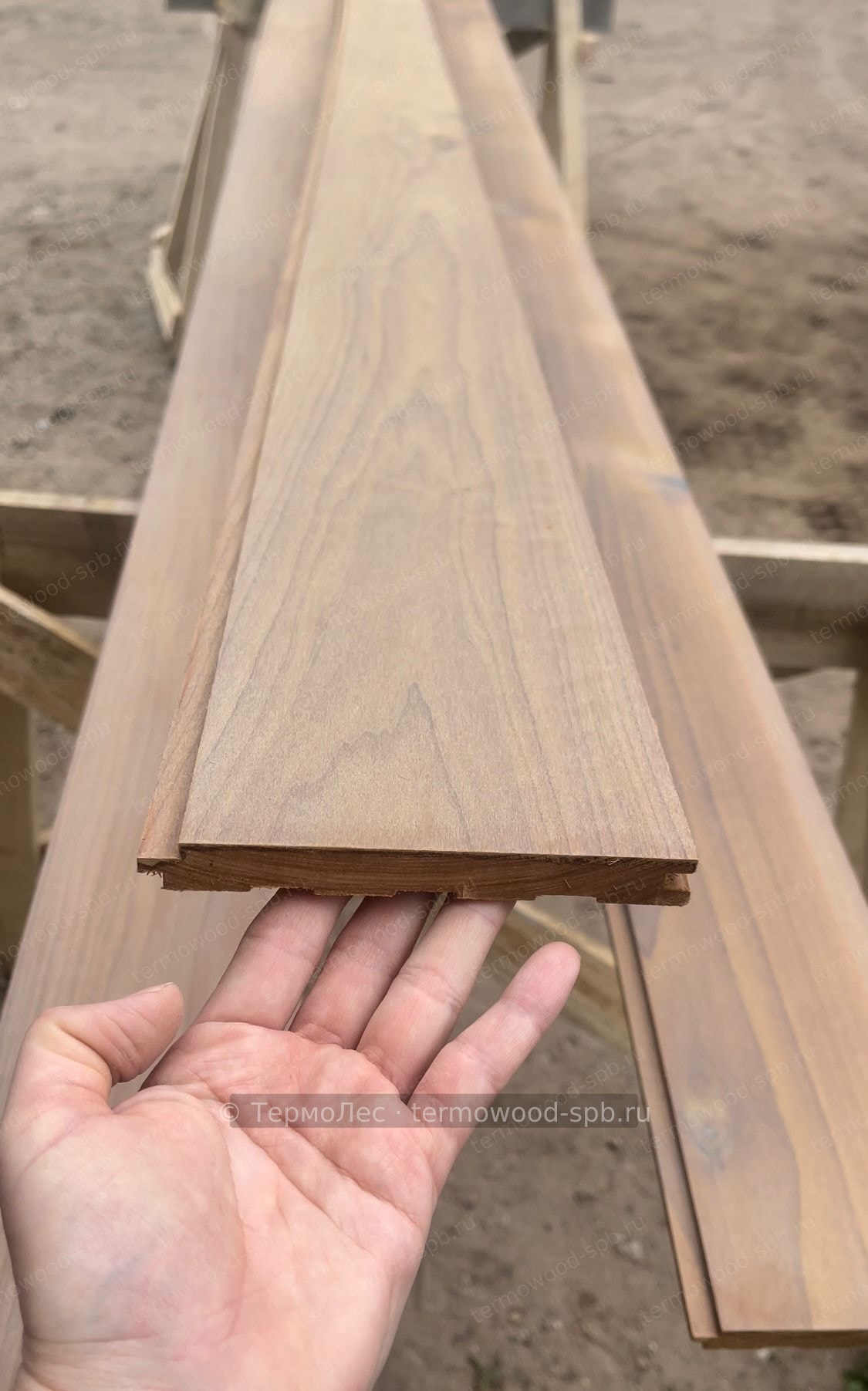Вагонка STS из термоосины/ольхи, 90 мм
