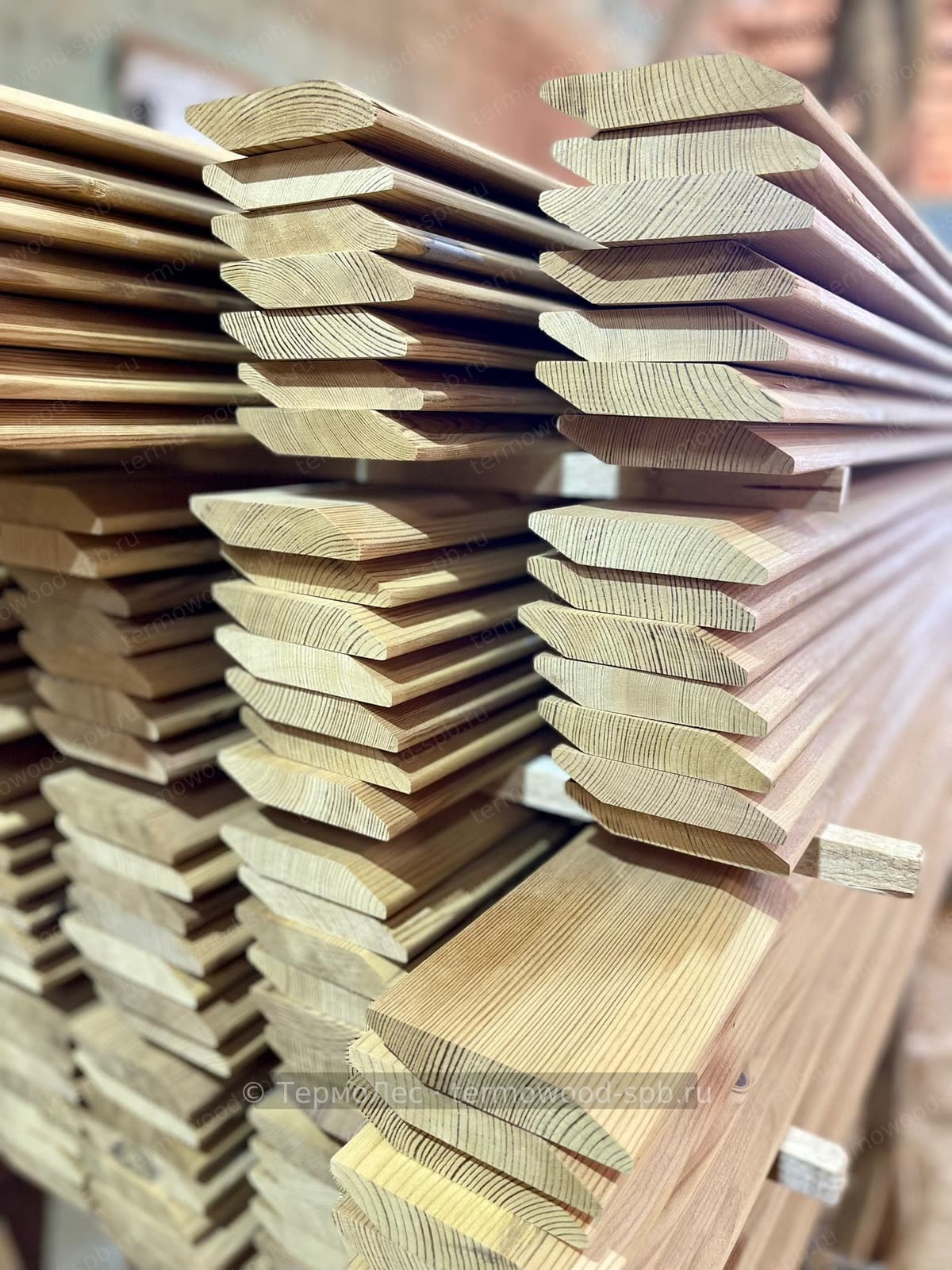 Уличные жалюзи из термодерева (сосна/осина)